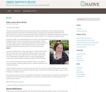 NAIWE member website screenshot